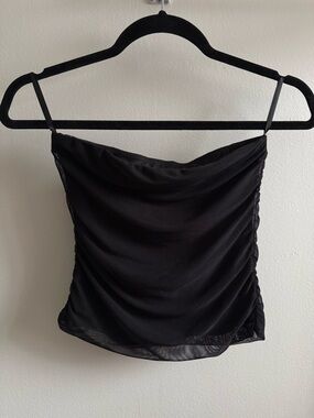 Black Mesh Tube Top- Size M